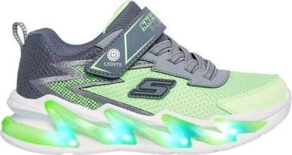 Boy's Skechers Light Surge shown in Lime/Charcoal (Multicolor)